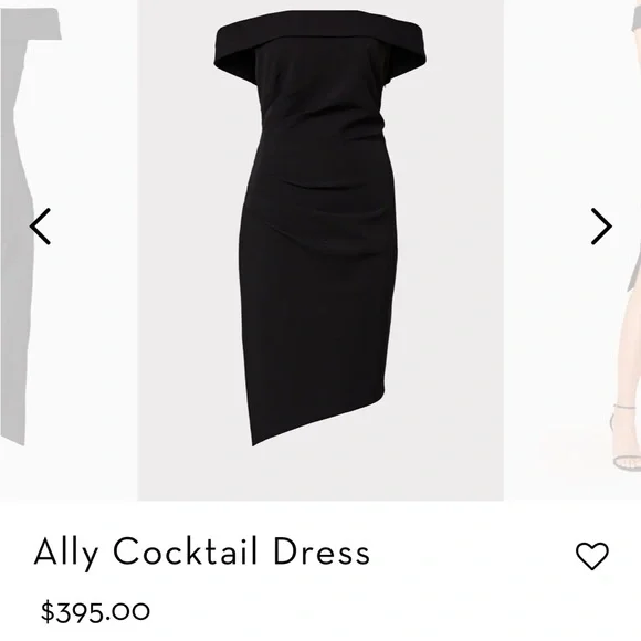 Milly Elegant Black Off-Shoulder Dress - Picture 6 of 6